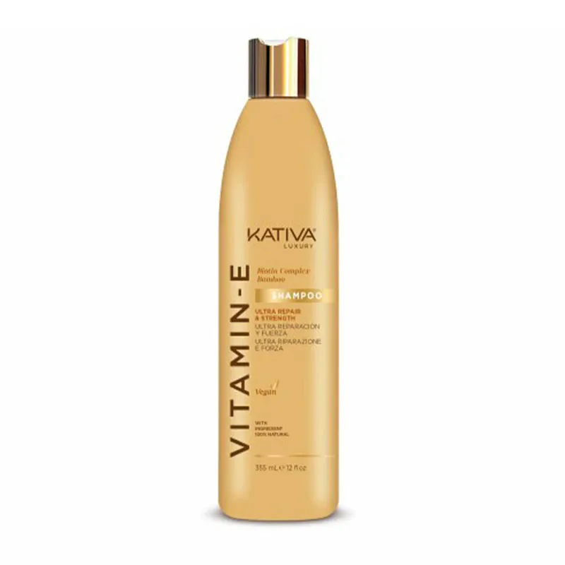 Kativa Biotina & Bamboo Vitamin E Shampoo 355ml – (σαμπουάν ενυδάτωσης για όλους τους τύπους μαλλιών)