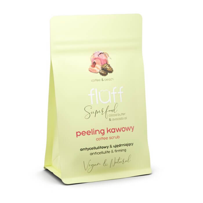 Fluff Peach-Coffee Dry Body Peeling 100gr