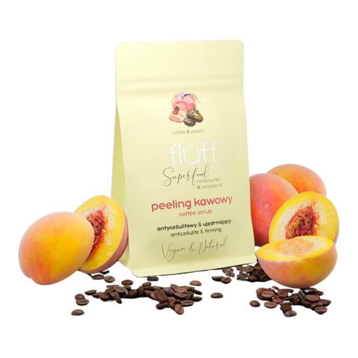 Fluff Peach-Coffee Dry Body Peeling 100gr