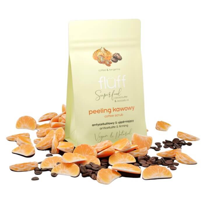 Fluff Tangerine-Coffee Dry Body Peeling 100gr