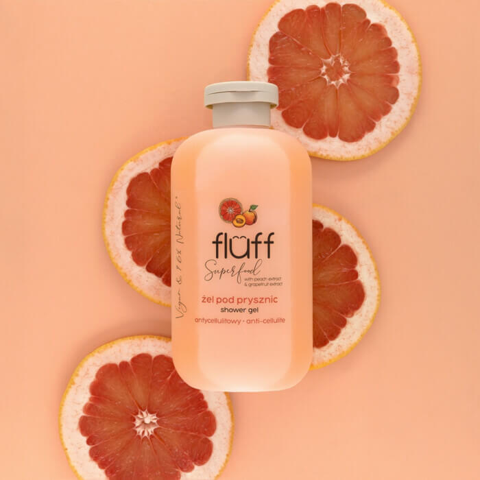 Fluff Peach & Grapefruit Anti-Cellulite Shower Gel 500ml