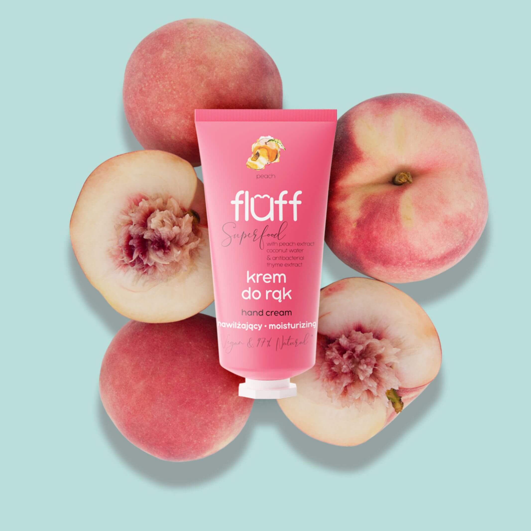 Fluff Peach Antibacterial Hand Cream 50ml