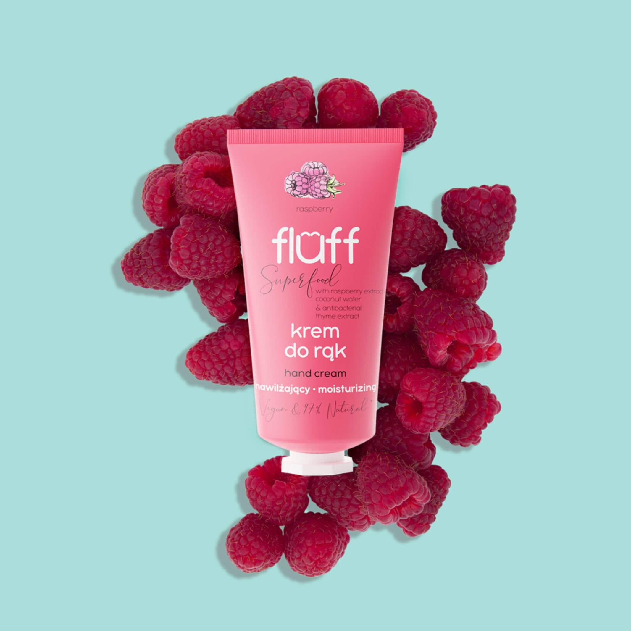 Fluff Raspberry Antibacterial Hand Cream 50ml