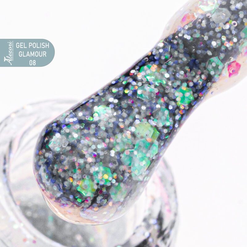 Alezori GEL POLISH GLAMOUR 08 (№731_GLITTER) 15ml.