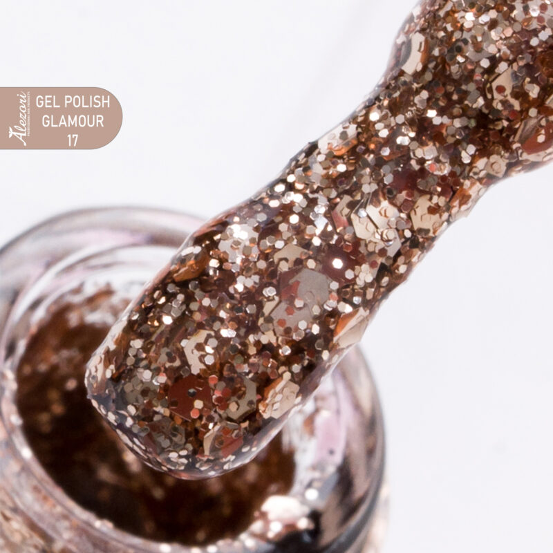 Alezori GEL POLISH GLAMOUR 17 (№595_GLITTER) 15ml.