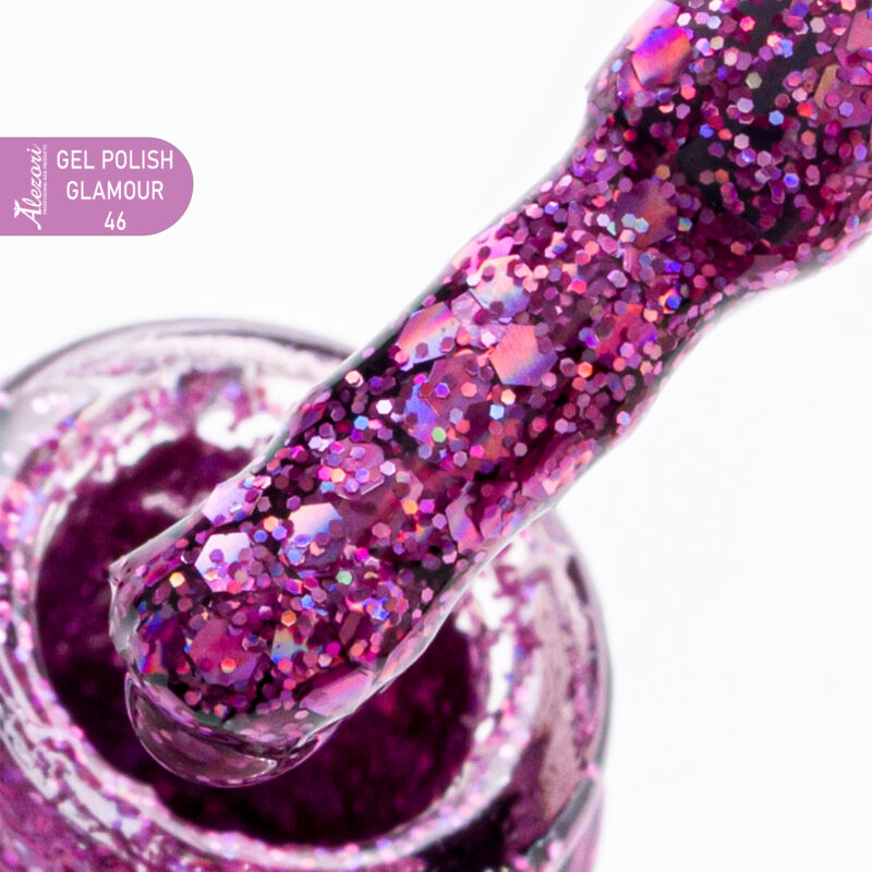 Alezori GEL POLISH GLAMOUR 46 (№604_GLITTER) 15ml.