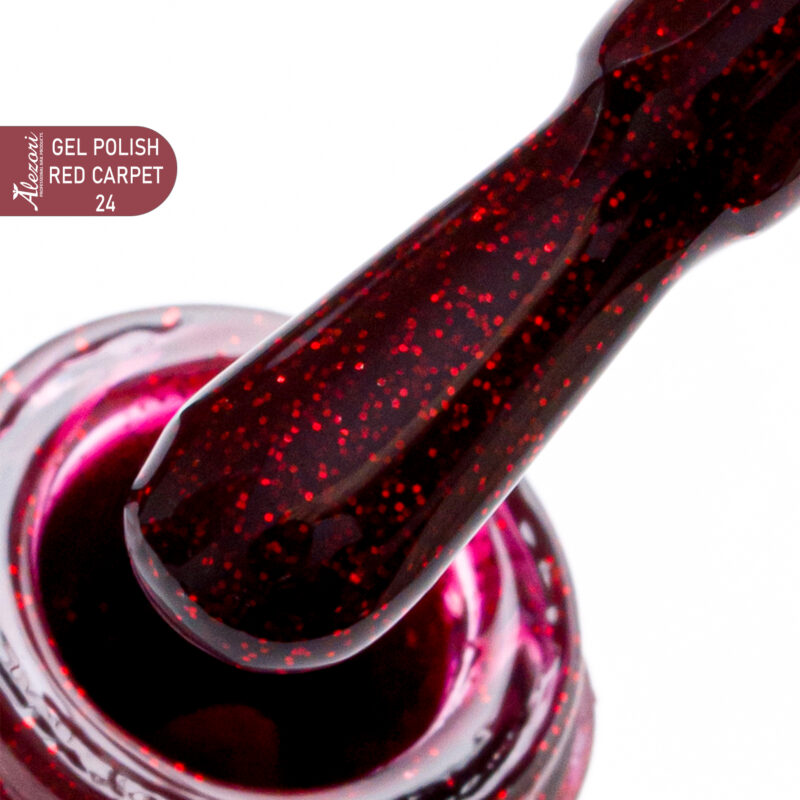 Alezori GEL POLISH RED CARPET 24 (№4000 GLITTER) 15ml.