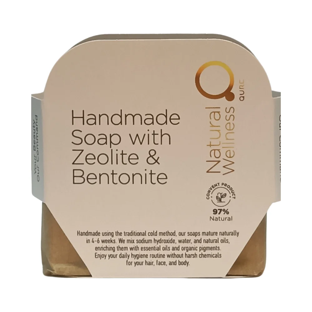 Handmade Soap with Zeolite and Bentonite 90-110g – Χειροποίητο Σαπούνι με Ζεόλιθο και Μπετονίτη