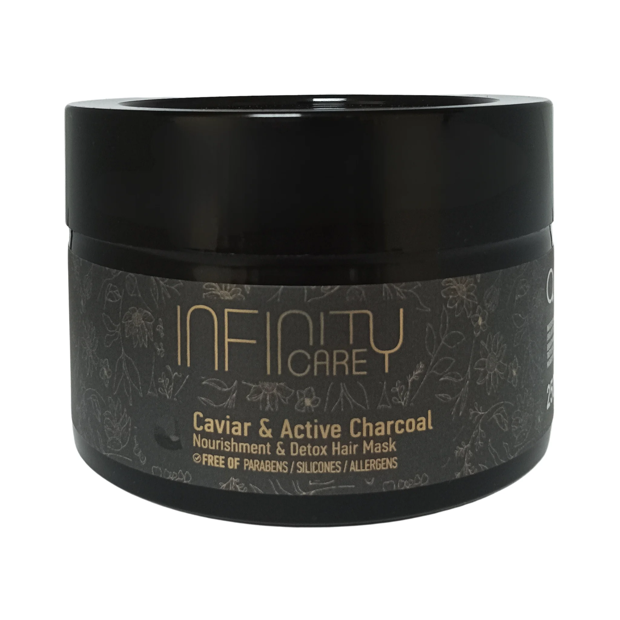 Caviar and Active Charcoal Nourishment and Detox Hair Mask 250 ml – Μάσκα Μαλλιών με Χαβιάρι και Ενεργό Άνθρακα – Infinity Care