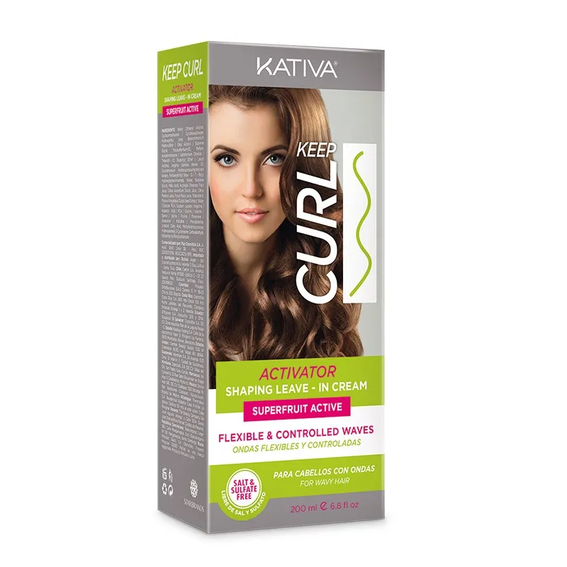 Kativa Keep Curl Activator Shaping Leave In Cream 200ml – (κρέμα ενεργοποίησης κυμάτων)