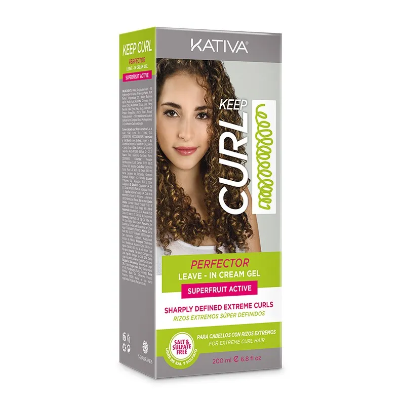 Kativa Keep Curl Perfector Leave In Cream Gel 200ml – (κρεμοτζέλ διαμόρφωσης για ακαταμάχητες μπούκλες)