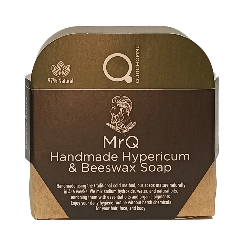 Handmade Soap Hypericum & Beeswax 90-110g – Χειροποίητο Σαπούνι με Υπερικό και Μελισσοκέρι