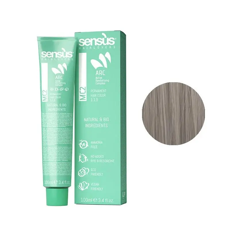 Sensus MC2 Permanent Hair Color 10.2 Beige Platinum Blonde 100ml – (μόνιμη βαφή χωρίς αμμωνία ξανθό πλατινέ μπεζ)