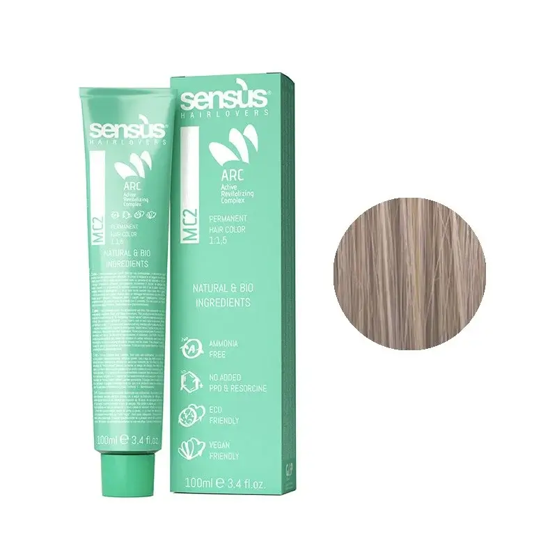 Sensus MC2 Permanent Hair Color 10.24 Very Platinum Brown Blonde 100ml – (μόνιμη βαφή χωρίς αμμωνία πλατινέ ξανθό μαρόν)