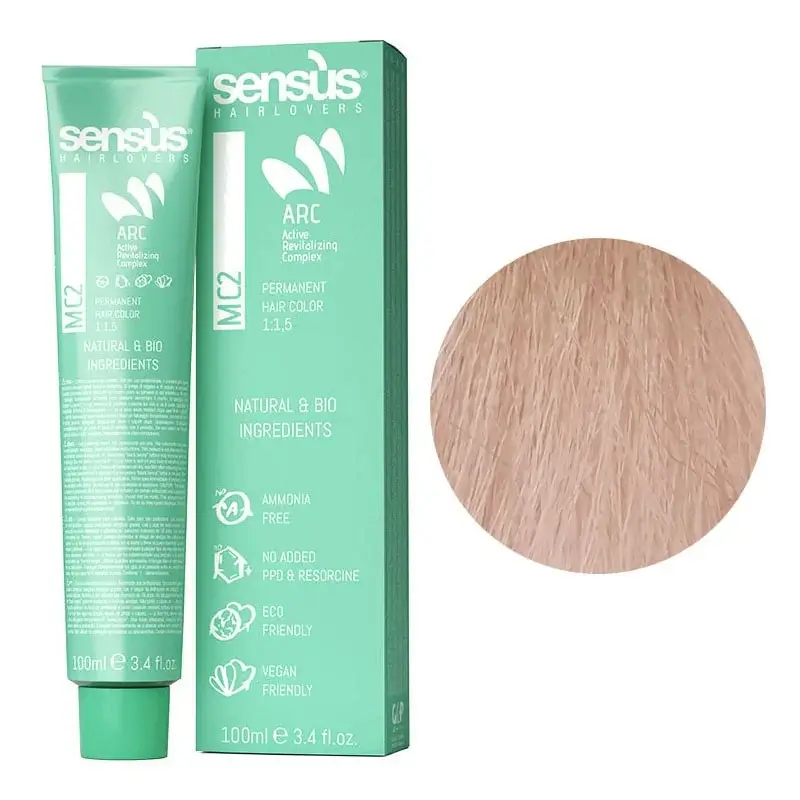 Sensus MC2 Permanent Hair Color 107ss Iris 100ml – (μόνιμη βαφή χωρίς αμμωνία ξανθιστικό ιριζέ)