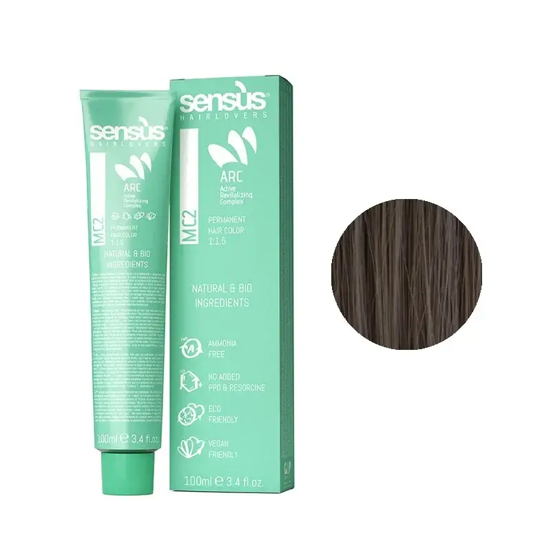 Sensus MC2 Permanent Hair Color 5.00 Intense Light Brown 100ml – (μόνιμη βαφή χωρίς αμμωνία έντονο καστανό ανοιχτό)