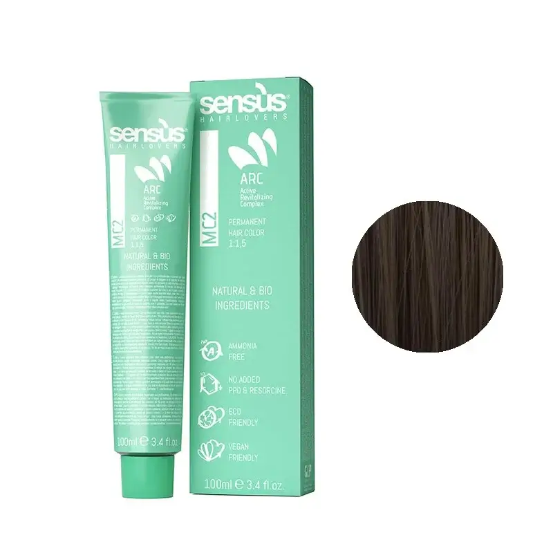 Sensus MC2 Permanent Hair Color 5.24 Light Chestnut Brown 100ml – (μόνιμη βαφή χωρίς αμμωνία καστανό ανοιχτό μαρόν)