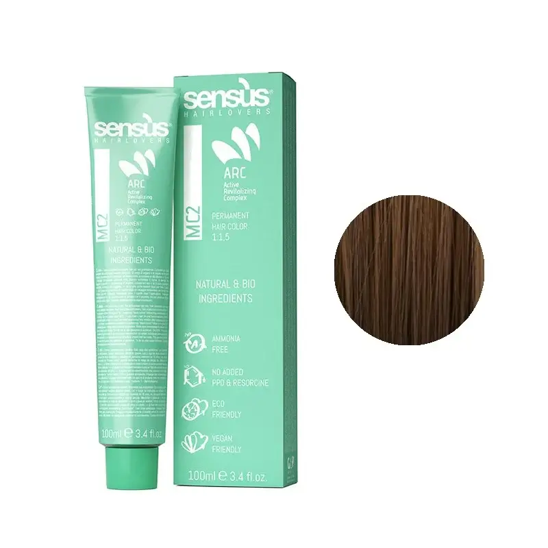 Sensus MC2 Permanent Hair Color 5.3 Light Golden Brown 100ml – (μόνιμη βαφή χωρίς αμμωνία καστανό ανοιχτό ντορέ)