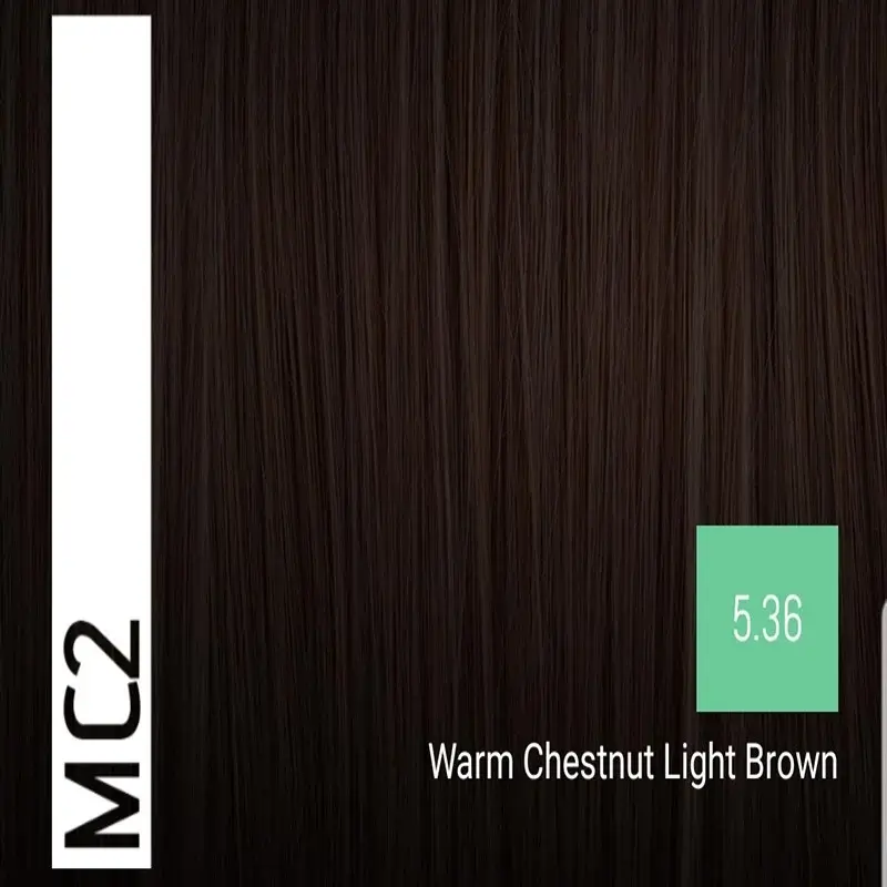 Sensus MC2 Permanent Hair Color 5.36 Warm Chestnut Light Brown 100ml – (μόνιμη βαφή χωρίς αμμωνία ζεστό καστανό ανοιχτό μαρόν)