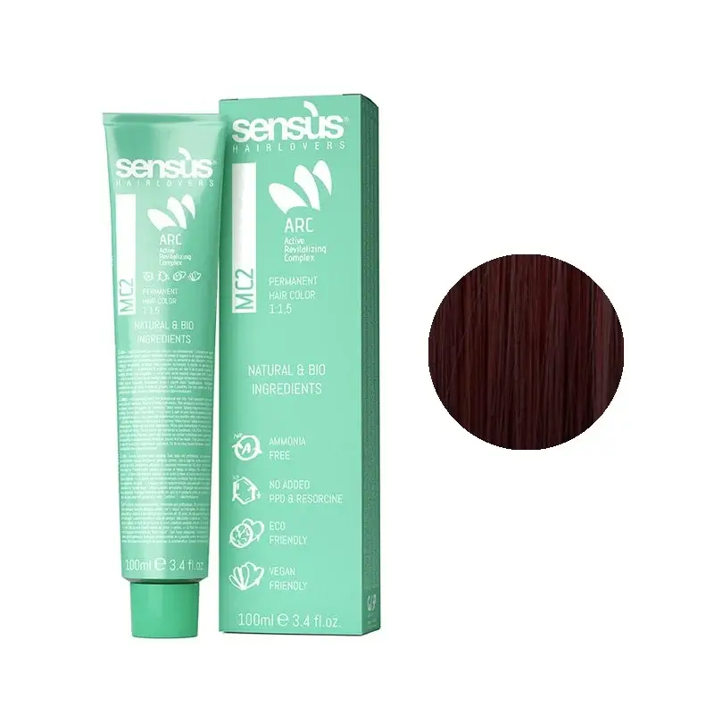 Sensus MC2 Permanent Hair Color 5.6 Light Mahogany Brown 100ml – (μόνιμη βαφή χωρίς αμμωνία καστανό ανοιχτό μαονί)