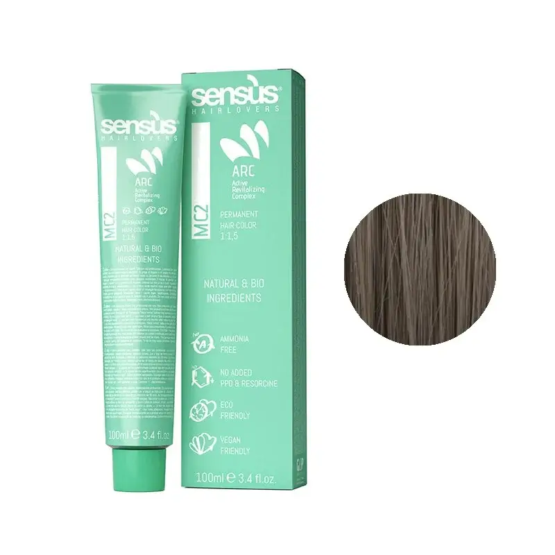 Sensus MC2 Permanent Hair Color 6.2 Dark Beige Blonde 100ml – (μόνιμη βαφή χωρίς αμμωνία ξανθό σκούρο μπεζ)