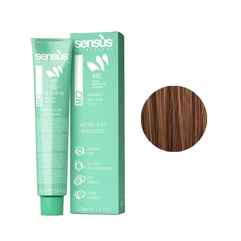 Sensus MC2 Permanent Hair Color 6.43 Golden Copper Dark Blonde 100ml – (μόνιμη βαφή χωρίς αμμωνία ντορέ χάλκινο ξανθό σκούρο)