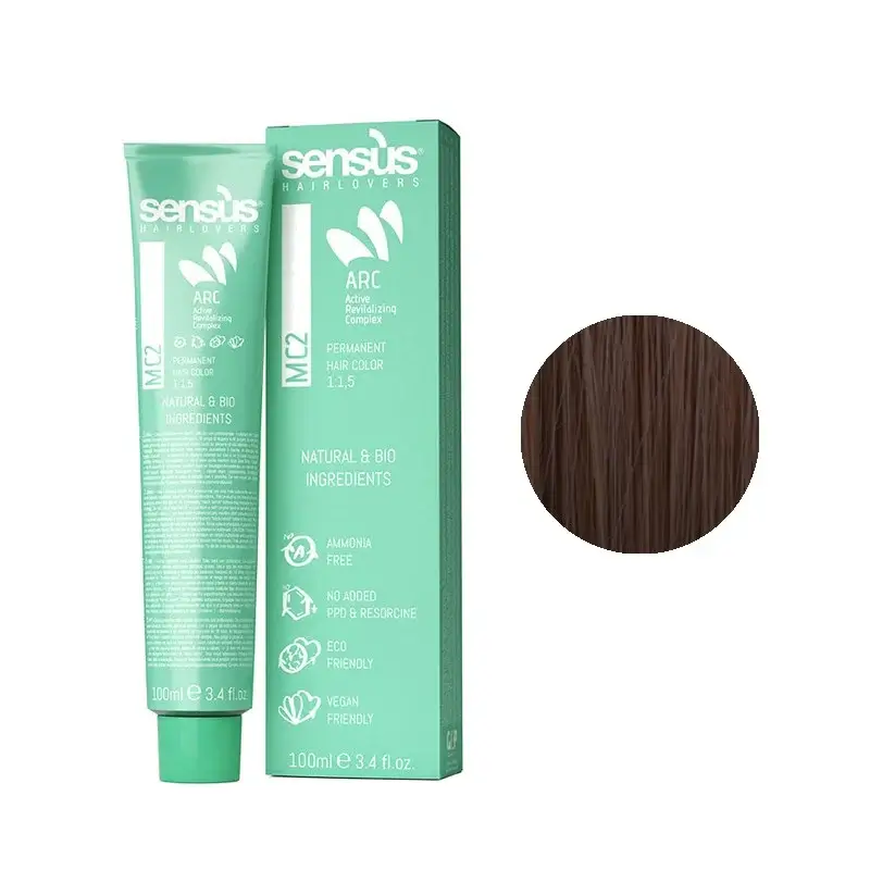 Sensus MC2 Permanent Hair Color 7.36 Chestnut Blonde 100ml – (μόνιμη βαφή χωρίς αμμωνία ζεστό ξανθό μαρόν)