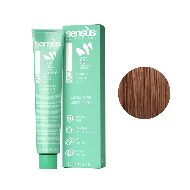 Sensus MC2 Permanent Hair Color 7.4 Copper Blonde 100ml – (μόνιμη βαφή χωρίς αμμωνία χάλκινο ξανθό)