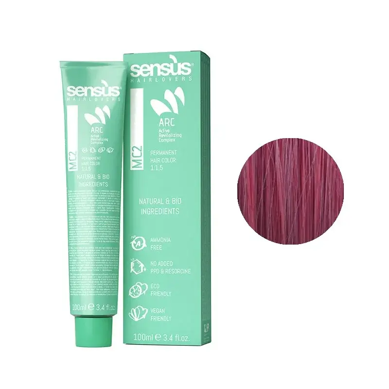 Sensus MC2 Permanent Hair Color 7.755 Purple Blonde 100ml – (μόνιμη βαφή χωρίς αμμωνία βιολέ ξανθό)