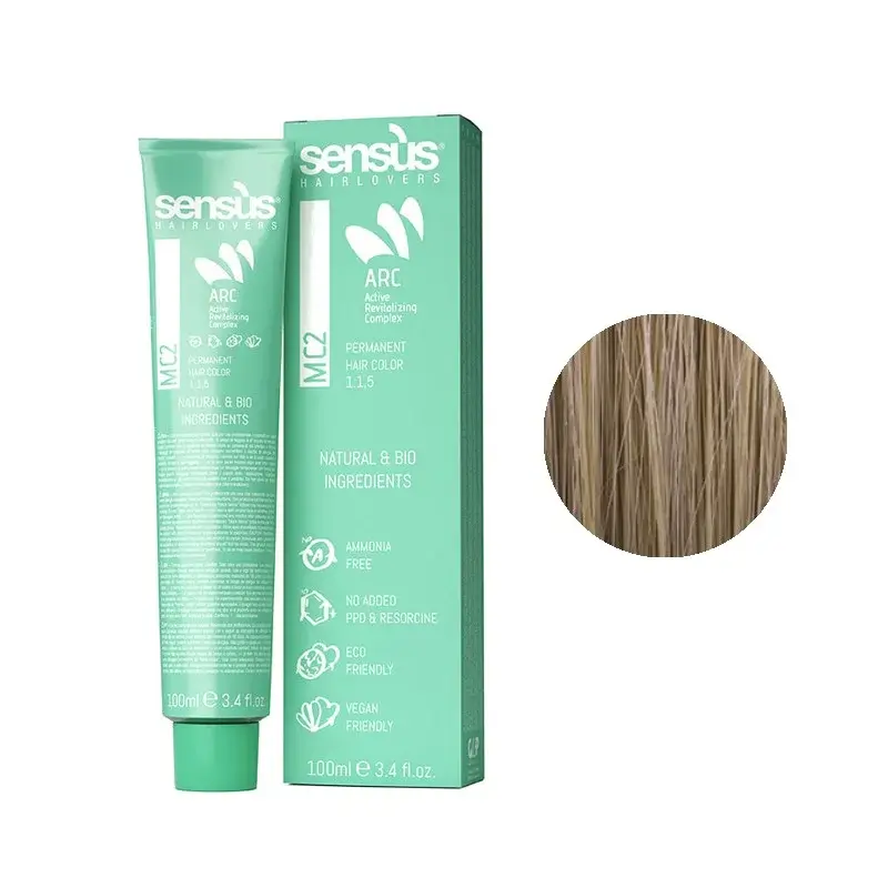 Sensus MC2 Permanent Hair Color 8.00 Intense Light Blonde 100ml – (μόνιμη βαφή χωρίς αμμωνία έντονο ξανθό ανοιχτό)