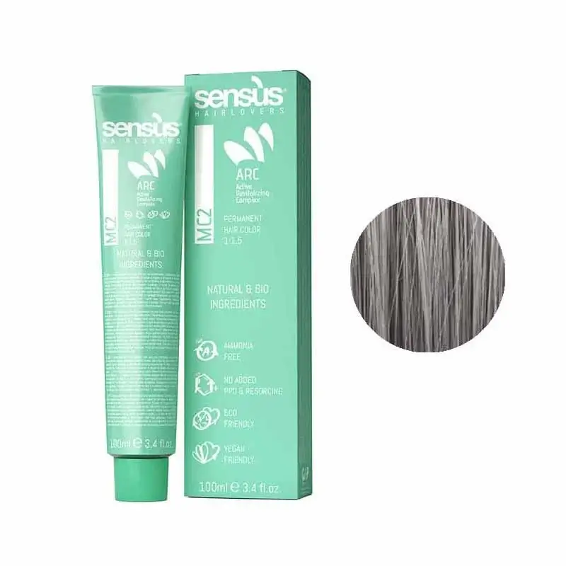 Sensus MC2 Permanent Hair Color 8.1 Intense Light Ash Blonde 100ml – (μόνιμη βαφή χωρίς αμμωνία ανοιχτό ξανθό έντονο σαντρέ)