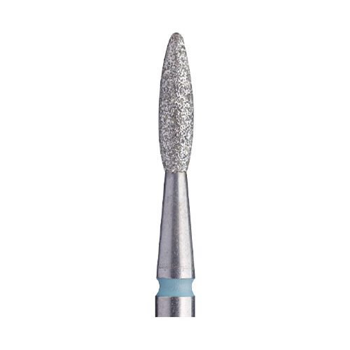 Alezori DIAMOND NAIL DRILL BIT, FLAME, BLUE, 2.1mm/8mm