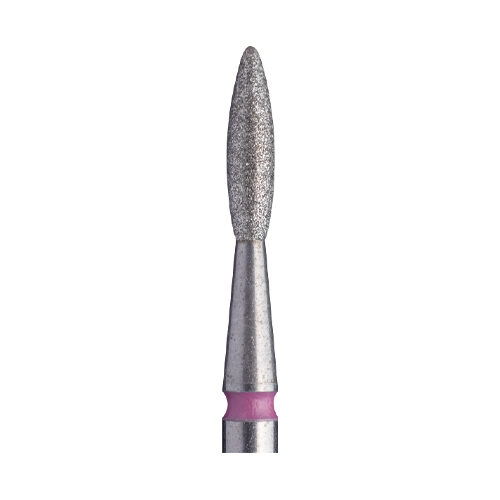 Alezori DIAMOND NAIL DRILL BIT, FLAME, RED, 2.1mm/8mm