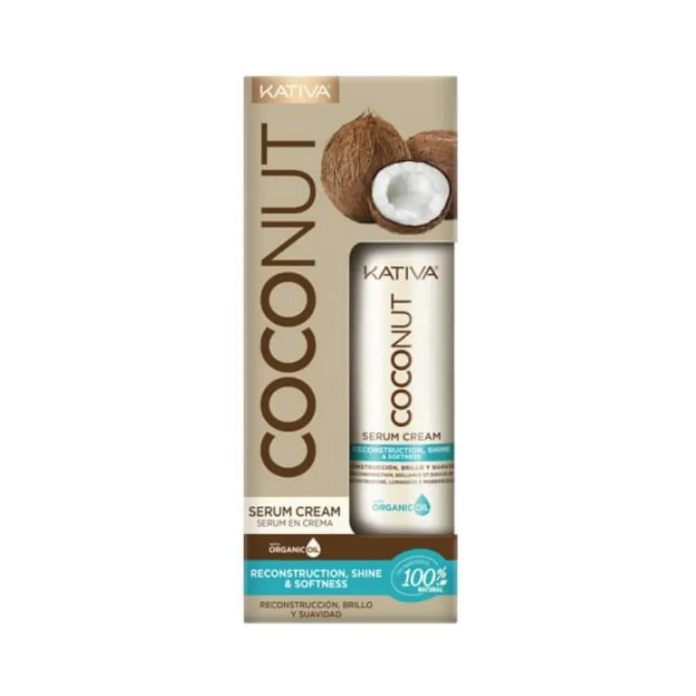 Kativa Coconut Cream Serum Λείανσης για Όλους τους Τύπους Μαλλιών 200ml