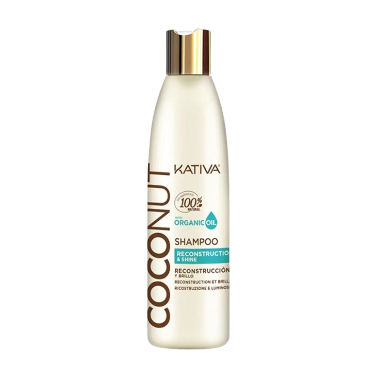 Kativa Coconut Reconstruction & Shine Shampoo 250ml – (σαμπουάν αναδόμησης με οργανικό έλαιο καρύδας)