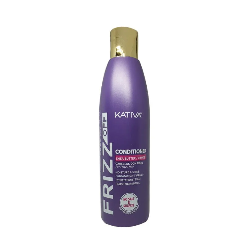 Kativa Frizz Off Shea Butter & Karite Conditioner 250ml – (μαλακτική κρέμα λείανσης κατά του φριζαρίσματος)