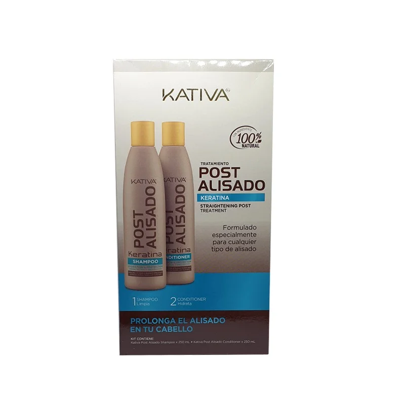 Kativa Straightening Post Treatment Kit – (πακέτο συντήρησης της θεραπείας Alisado Brasileno)