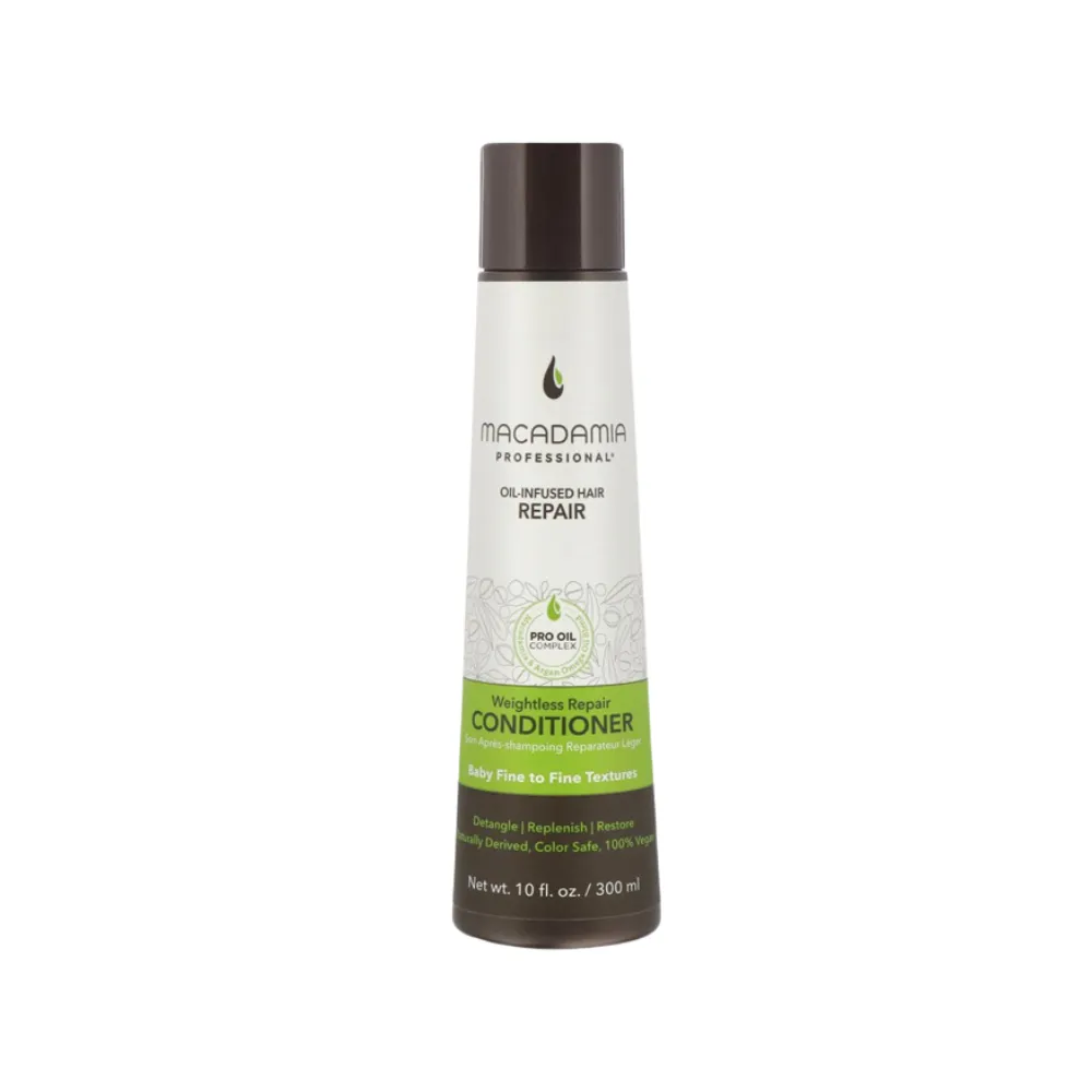 Macadamia Vegan Professional Weightless Repair Conditioner 300ml – (μάσκα καθημερινής επανόρθωσης για λεπτά μαλλιά)