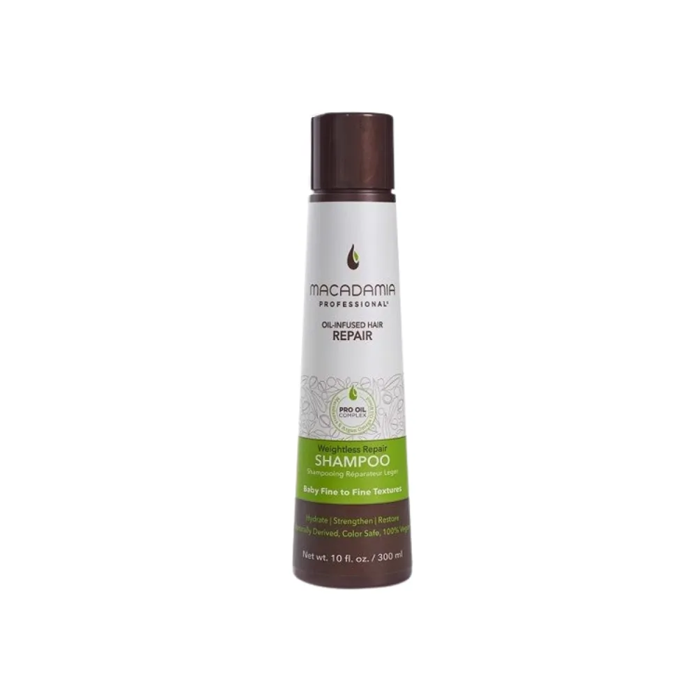 Macadamia Vegan Professional Weightless Repair Shampoo 300ml – (σαμπουάν επανόρθωσης για λεπτά μαλλιά)