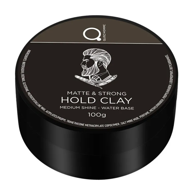 Matte & Strong Hold Clay (Ματ Πηλός Διαμόρφωσης Χτενίσματος με Ισχυρό Κράτημα) 100g από την Qure