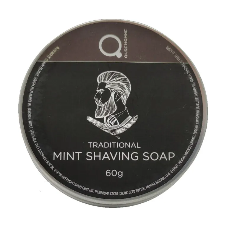 Mint Shaving Soap – Σαπούνι Ξυρίσματος Μέντα 60g από την Qure