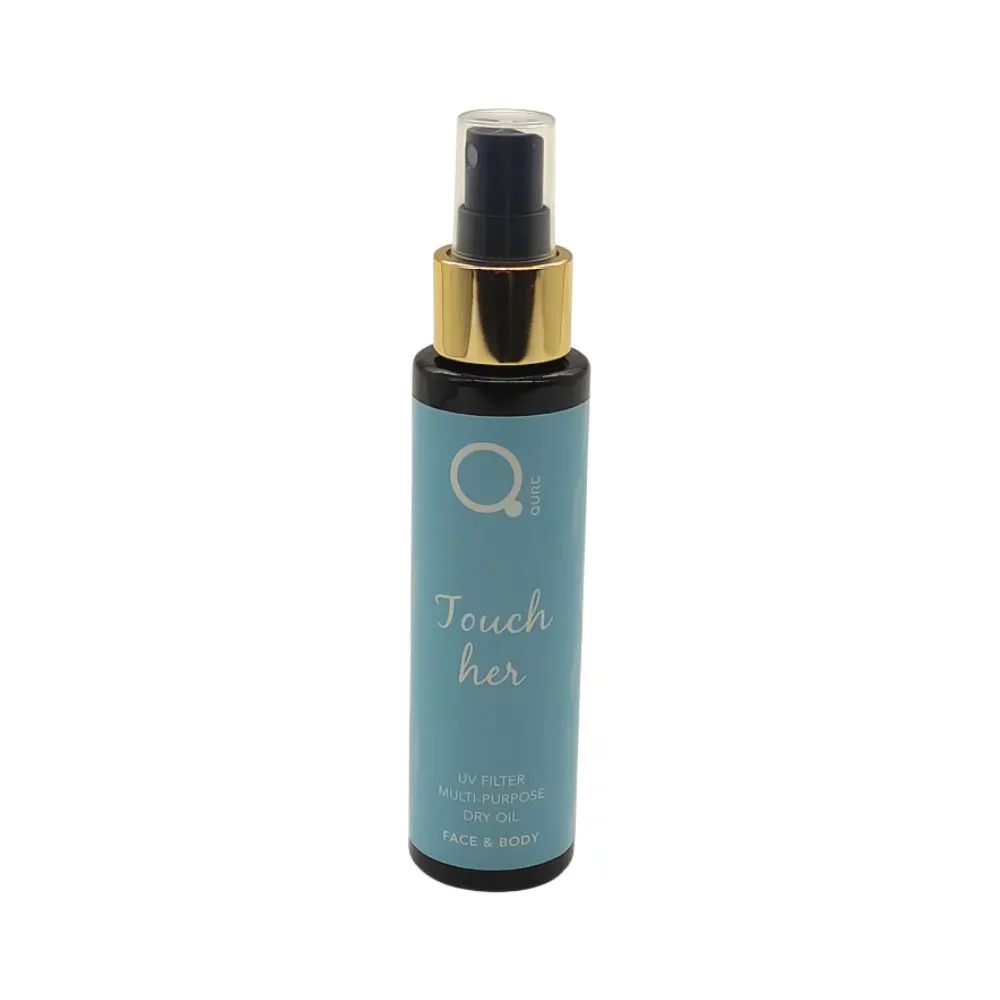 Qure Dry Oil Touch Her 100ml – (New Series – ξηρό έλαιο για σώμα, πρόσωπο και μαλλιά)