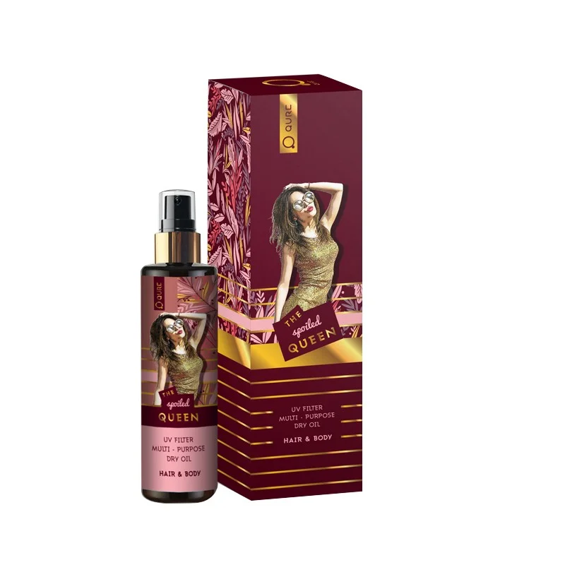 Qure Dry Oils The Spoiled Queen 100ml – (ξηρό έλαιο για σώμα, πρόσωπο και μαλλιά)