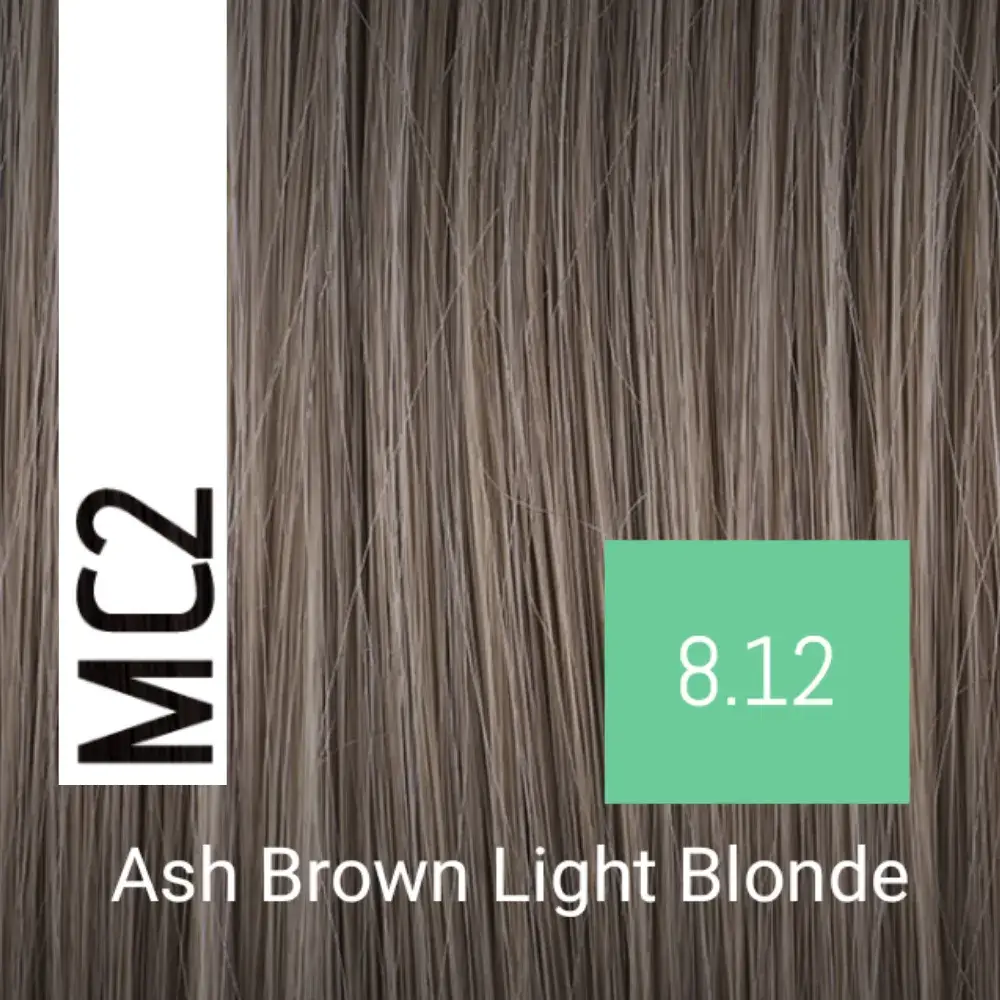 Sensus MC2 Permanent Hair Color 8.12 Light Ash Brown Blonde 100ml – (Μόνιμη Βαφή Χωρίς Αμμωνία Ξανθό Ανοιχτό Σαντρέ Μπεζ)