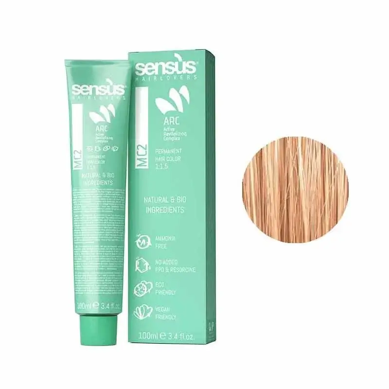 Sensus MC2 Permanent Hair Color 9.43 Golden Copper Very Light Blonde 100ml – (χωρίς αμμωνία χάλκινο πολύ ανοιχτό ξανθό ντορέ)