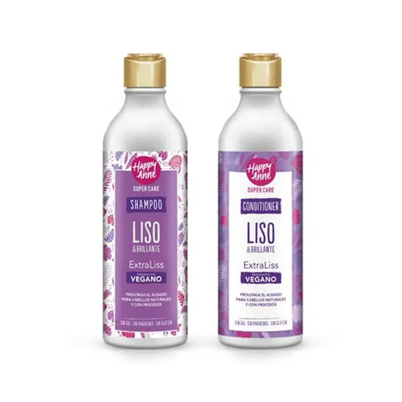 Happy Anne Super Care Post Straightening Kit Extraliss (Shampoo 340ml Conditioner 340ml)