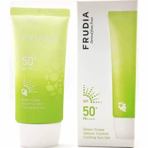 Frudia Green Grape Sebum Control Cooling Sun Gel SPF50+ 50g (Αντιηλιακή κρέμα κατά της λιπαρότητας SPF50)