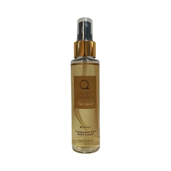 Qure Secret Passion Pure Vanilla Fragrance Hair and Body Mist 100ml