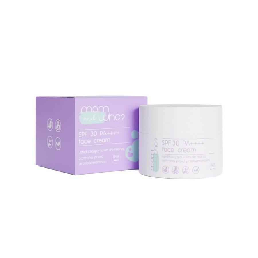 Mom & Who Beautifying SPF 30 Face Cream Protecting Against Hyperpigmentation Spots 50ml