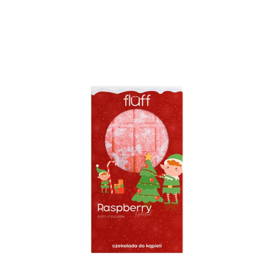 Fluff Chocolate Bar Bath Bomb – Raspberry 160g